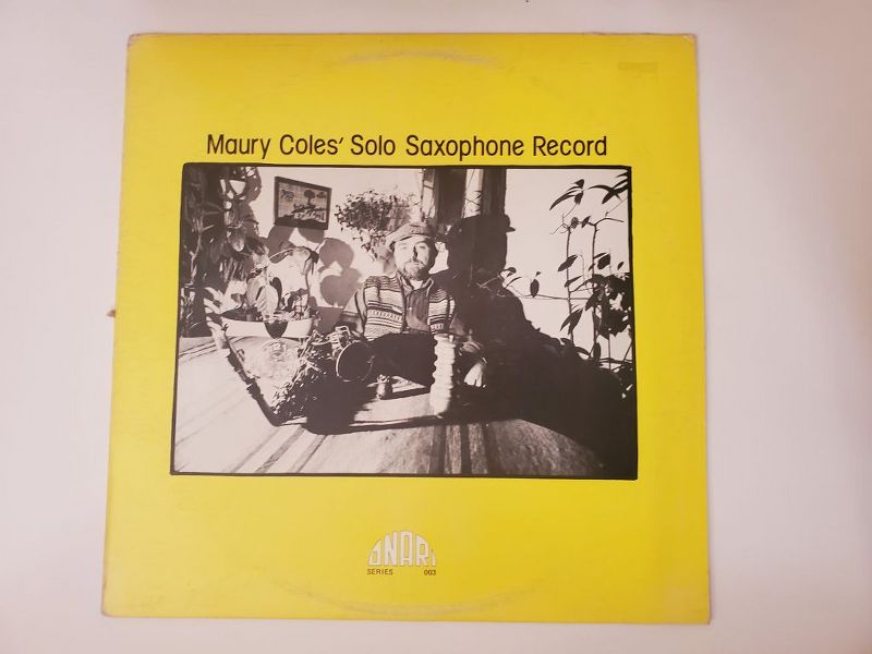 Maury Coles Solo Saxophone Record vinyl record