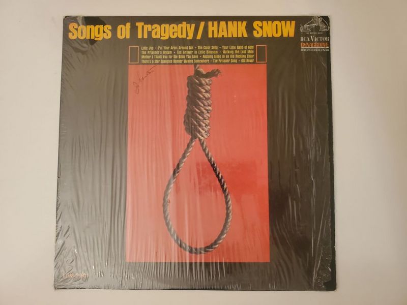 Hank Snow Songs of Tragedy vinyl record
