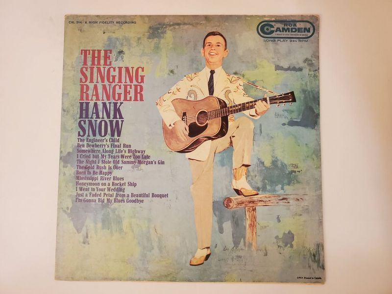 Hank Snow The Singing Ranger vinyl record