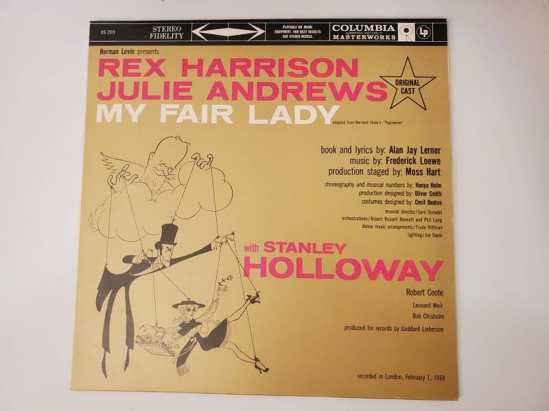 Rex Harrison, Julie Andrews, Stanley Holloway My Fair Lady (Original Cast) vinyl record