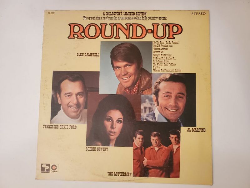 Glen Campbell,Tennessee Ernie Ford,Bobbie Gentry,Al Martino,The Lettermen Round-Up vinyl record