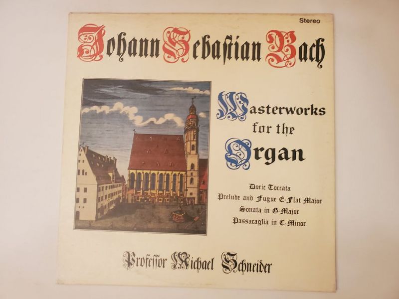 Johann Sebastian Bach Masterworks for the Organ vinyl record