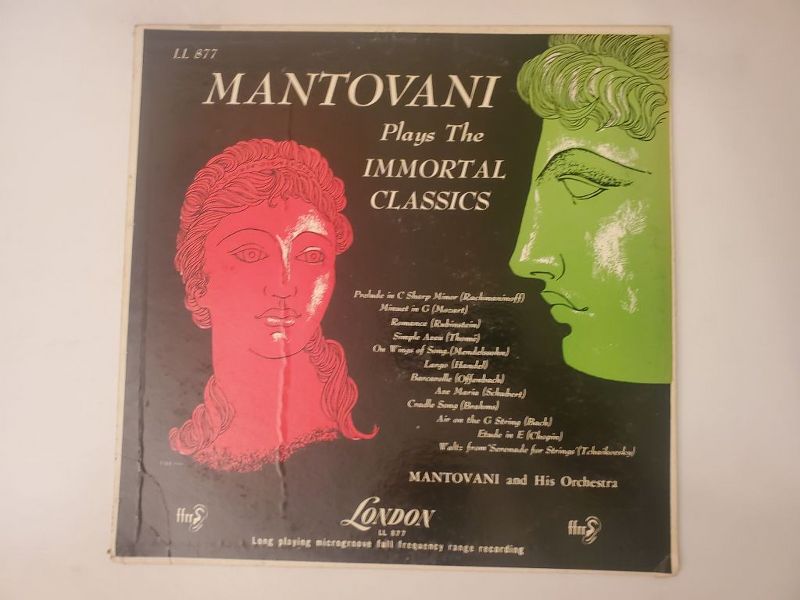 Mantovani and His Orchestra Mantovani Plays The Immortal Classics vinyl record