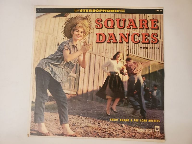 Emery Adams & The Corn Huskers Square Dances With Calls vinyl record
