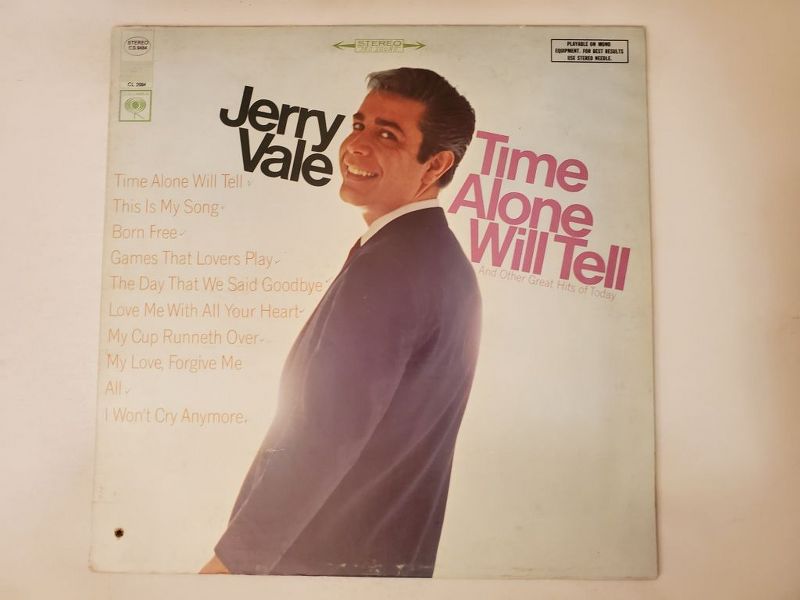 Jerry Vale Time Alone Will Tell vinyl record