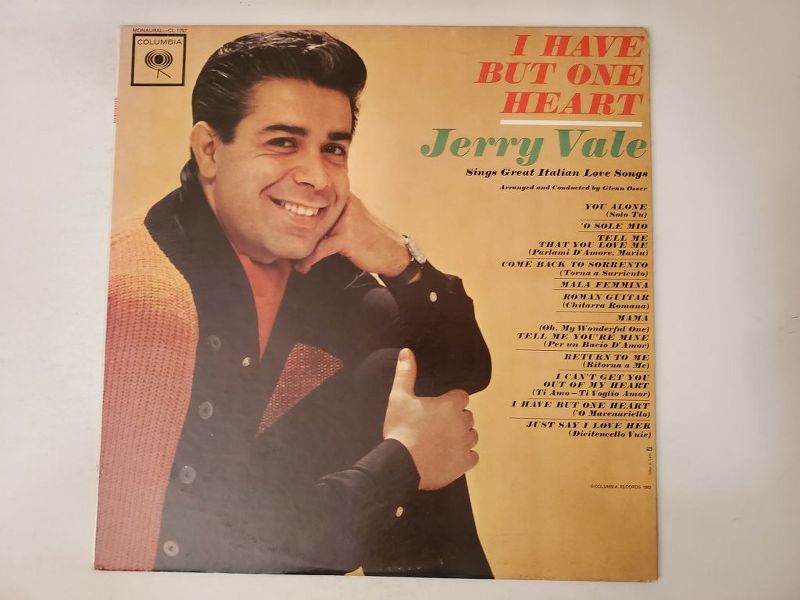 Jerry Vale I Have But One Heart vinyl record