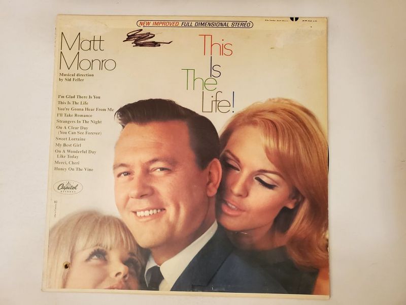 Matt Monro This Is The Life! vinyl record