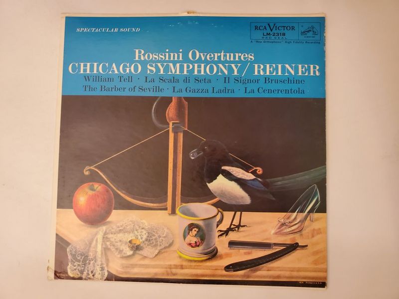 Chicago Symphony, conducted by Reiner Rossini Overtures vinyl record