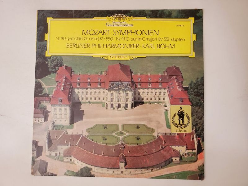 Berliner Philharmoniker, Karl B?hm Mozart: Symphonien Nr. 40 g-moll (KV 550), Nr. 41 C-dur (KV 551, Jupiter) vinyl record
