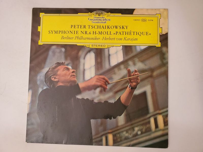 Peter Tschaikowsky (Tchaikovsky), Berliner Philharmoniker, conducted by Herbert von Karajan Symphonie Nr. 6 H-moll ?Path?tique? vinyl record
