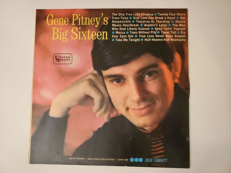 Gene Pitney Gene Pitney's Big Sixteen vinyl record