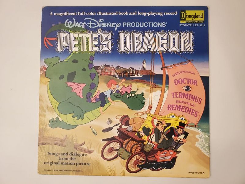Walt Disney Productions Pete's Dragon vinyl record