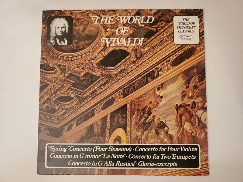 Antonio Vivaldi The World of Vivaldi vinyl record