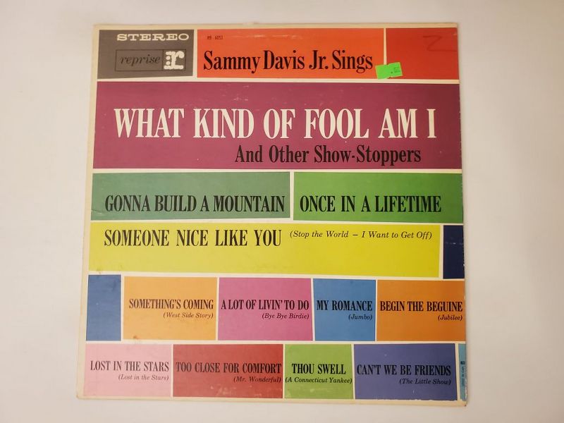 Sammy Davis Jr. What Kind of Fool Am I and Other Show-Stoppers vinyl record
