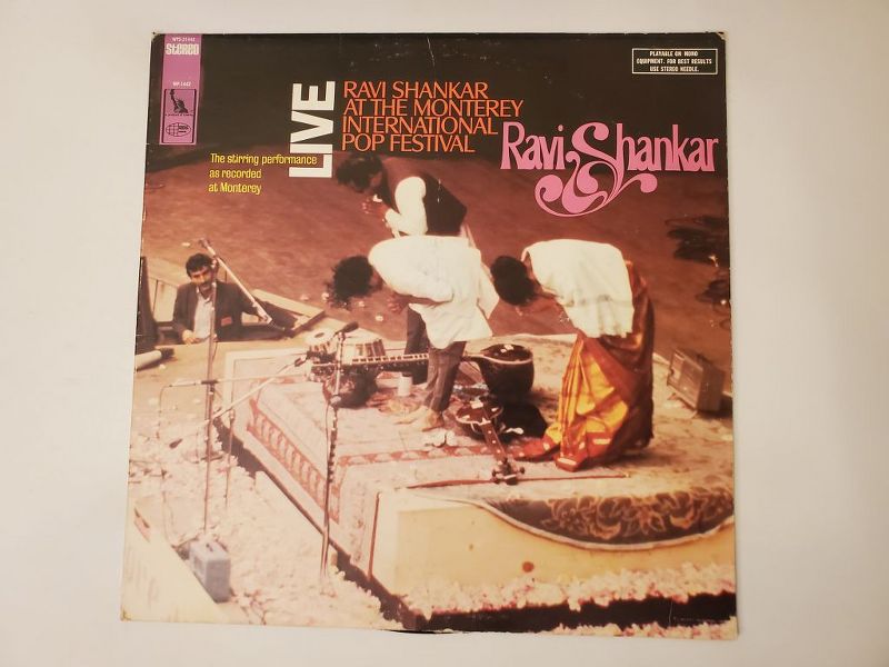 Ravi Shankar Live: Ravi Shankar at the Monterey International Pop Festival vinyl record